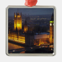 Houses of Parliament, Big Ben, Westminster Christmas Ornaments