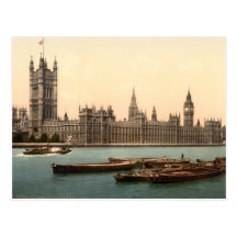 Houses of Parliament, London, England Postcards