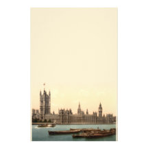 Houses of Parliament, London, England Custom Stationery