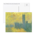 Houses of Parliament, Stormy Sky by Claude Monet postcards