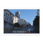 Houses on a street in San Francisco, California Postcards
