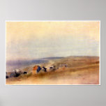 Houses on cliffs above a bay by Edgar Degas posters