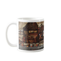 Houses With Clotheslines Or Suburb By Schiele Egon Mugs