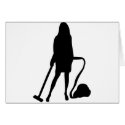 housewife - vacuum cleaner - cleaning cards