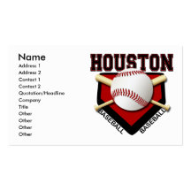 HOUSTON BASEBALL BUSINESS CARDS