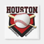 HOUSTON BASEBALL MAGNET