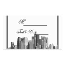 Houston Destination Wedding Place Card Business Cards