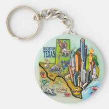 Houston TX Key Chain
