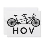 HOV Tandem Bicycle invitations