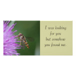 Hoverfly and Flower Photo Card