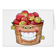 How about them apples?!  Happy Apples! Greeting Cards