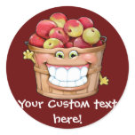 How about them apples?!  Happy Apples! Sticker