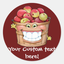 How about them apples?!  Happy Apples! Sticker