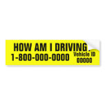 How am I Driving Bumper Sticker bumper stickers