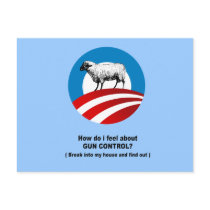 How do i feel about gun control postcards