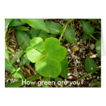 How green are you? greeting card