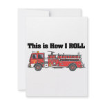 How I Roll (Fire Engine/Truck) invitations