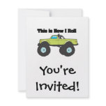 How I Roll (Monster Truck) invitations