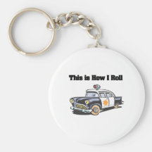How I Roll (Police/Cop Car) Keychains