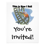 How I Roll (Roller Coaster) Personalized Invites