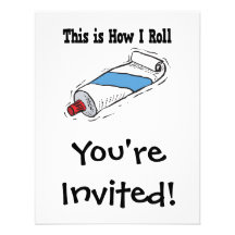 How I Roll Toothpaste Tube Invitations