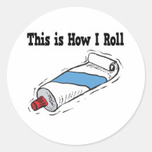 How I Roll Toothpaste Tube Stickers