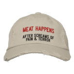 How Meat Happens embroidered hats