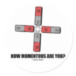How Momentous Are You? (Magnetic Quad Moment) Stickers