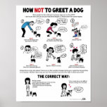 How Not To Greet A Dog (11" x 14", version 2) posters