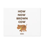 How Now Brown Cow Postcard