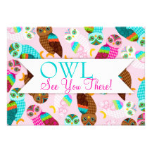 How Now Little Owls? "OWL See You There" Personalized Invite