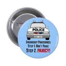 How Police Officers Respond to Your Emergency Pinback Button