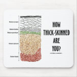 How Thick-Skinned Are You? (Epidermis Skin Layers) mousepads