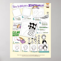 How to Draw a Zentangle® - large poster