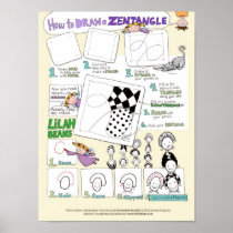 How to Draw a Zentangle® poster