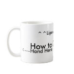 How to drink coffee for left handed people mugs