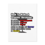 How To Make a Graphic Designer postcards