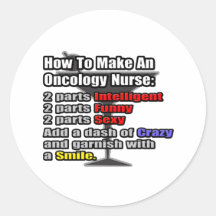 How To Make an Oncology Nurse Round Sticker