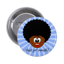 How to politely suggest that someone stop talking pinback button