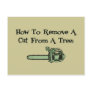How to remove a cat from a tree