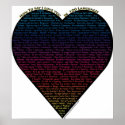 How to say I Love You in 100 different languages posters