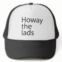 howay the lads in black writing Hat