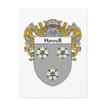 Howell Coat of Arms (Mantled) postcards