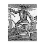 Howell Davis Pirate Portrait postcards