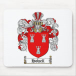 HOWELL FAMILY CREST -  HOWELL COAT OF ARMS mousepads