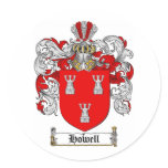HOWELL FAMILY CREST -  HOWELL COAT OF ARMS stickers