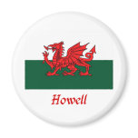 Howell Welsh Flag magnets