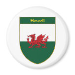 Howell Welsh Flag Shield magnets