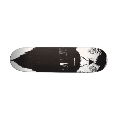 howells beard skate deck by Jhowellart