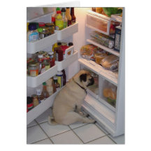 Howie Pee Pugpants Greeting Card